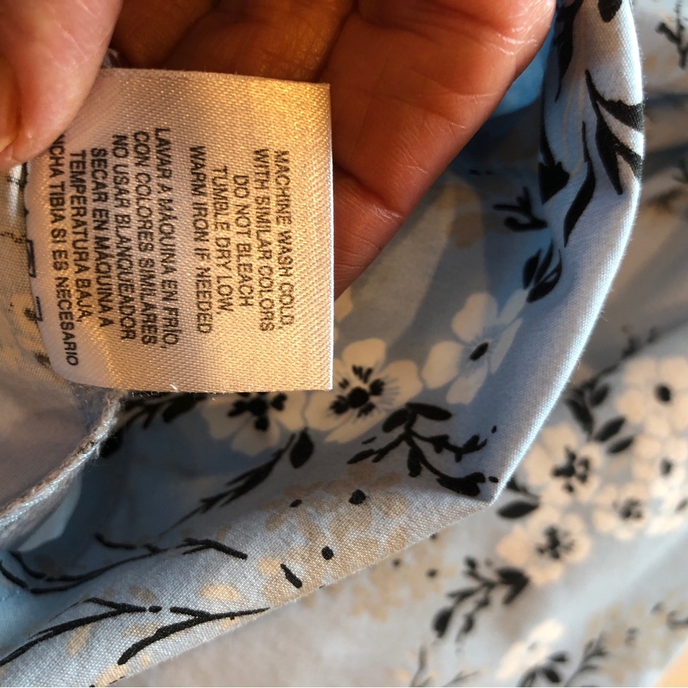 3/$10. Basic Editions L/S Blouse - Picture 6 of 7